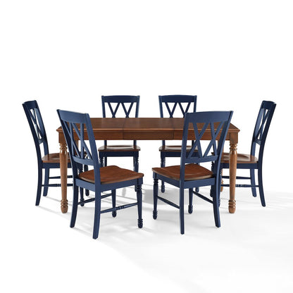 Shelby 7-Piece Dining Table Set For 6 - Table & 6 Chairs