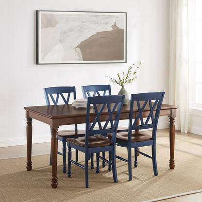 Shelby 5-Piece Dining Table Set For 4 - Table & 4 Chairs