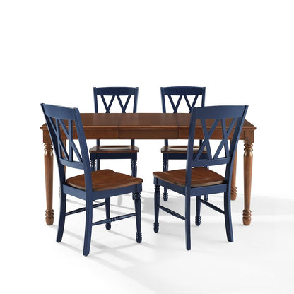 Shelby 5-Piece Dining Table Set For 4 - Table & 4 Chairs