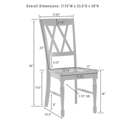 Shelby 5-Piece Dining Table Set For 4 - Table & 4 Chairs