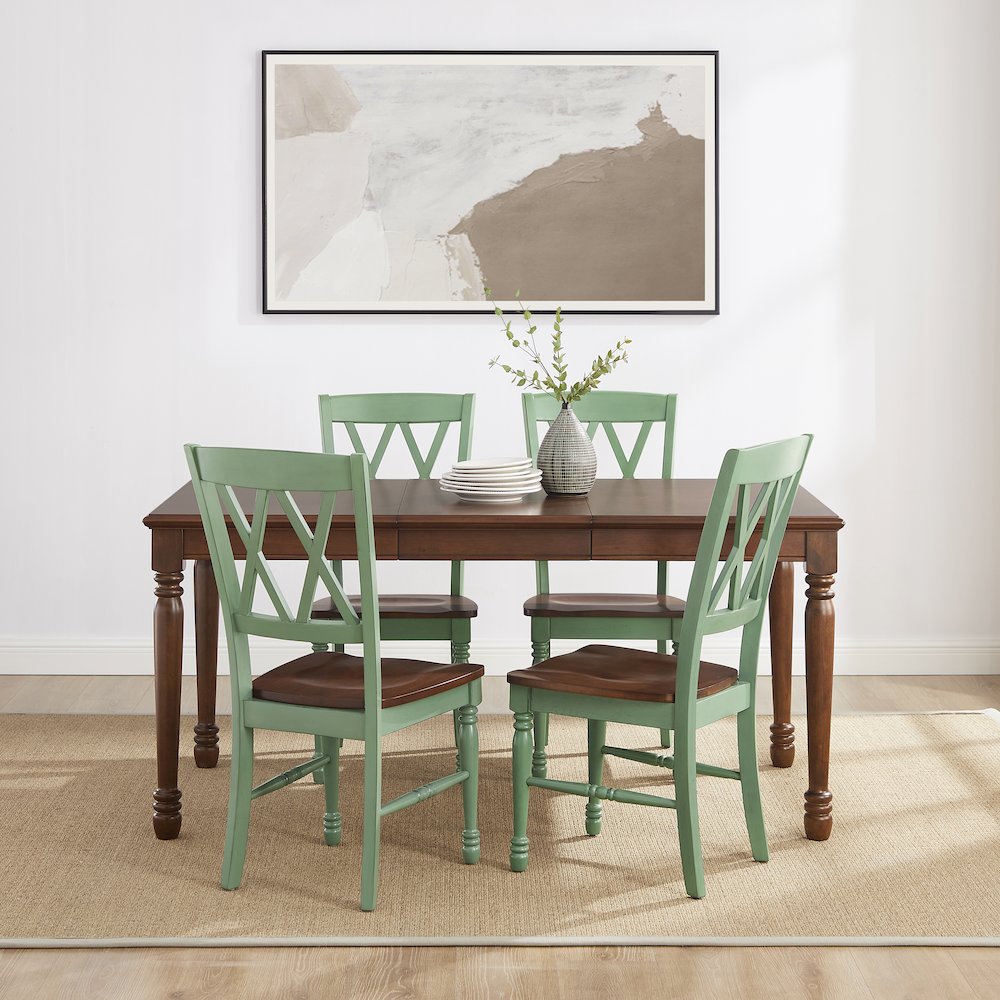 Shelby 5-Piece Dining Table Set For 4 - Table & 4 Chairs