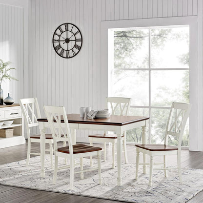 Shelby 5-Piece Dining Table Set For 4 - Table & 4 Chairs
