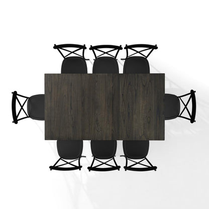 Hayden 9-Piece Dining Table Set For 8 W/Camille Chairs - Table & 8 Chairs