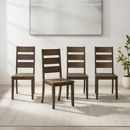Joanna 4-Piece Ladder-Back Dining Chair Set - 4 Chairs