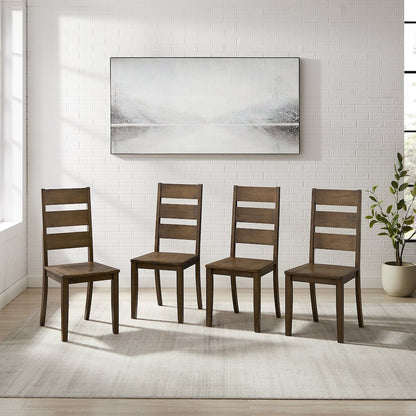 Joanna 4-Piece Ladder-Back Dining Chair Set - 4 Chairs