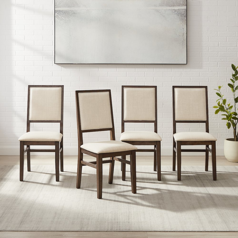 Joanna 4-Piece Upholstered Back Dining Chair Set - 4 Chairs