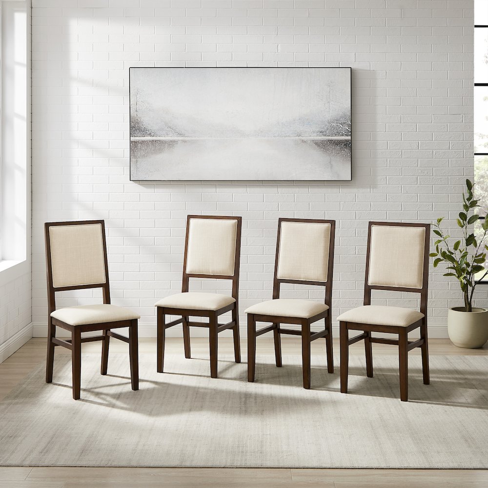 Joanna 4-Piece Upholstered Back Dining Chair Set - 4 Chairs