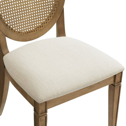 Katia 5Pc Dining Table Set For 4 Cane-Back Chairs - Table & 4 Cane-Back Chairs