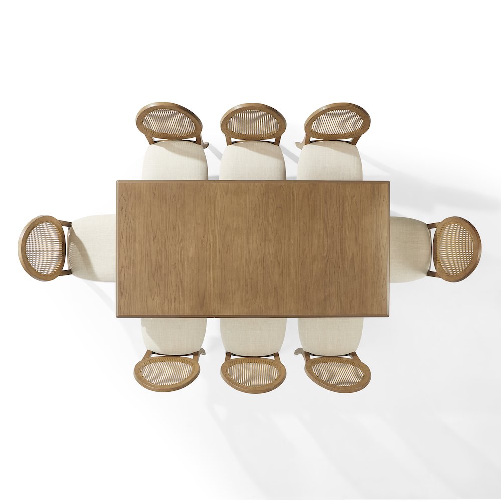 Katia 9Pc Dining Table Set For 8 Cane-Back Chairs - Table & 8 Cane-Back Chairs