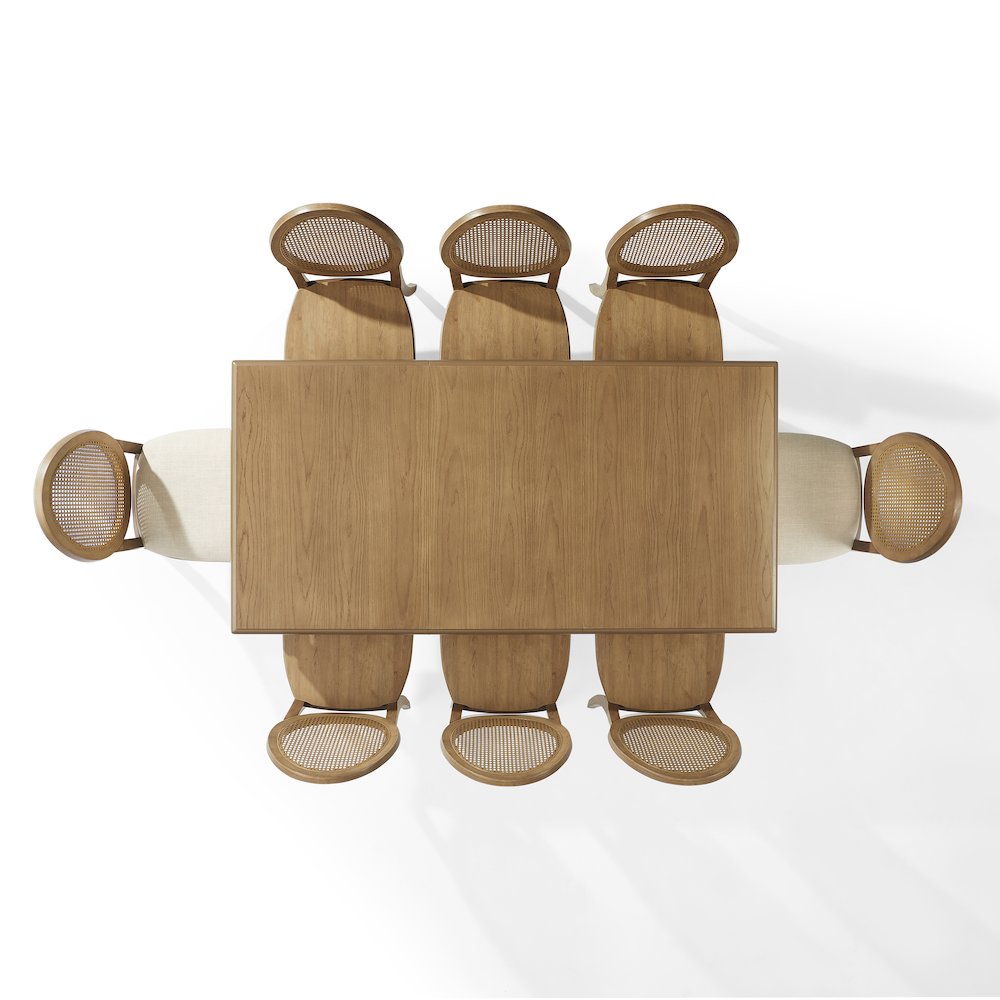 Katia 9Pc Dining Set With Table, 6 Cane-Back & 2 Cane-Back Chairs