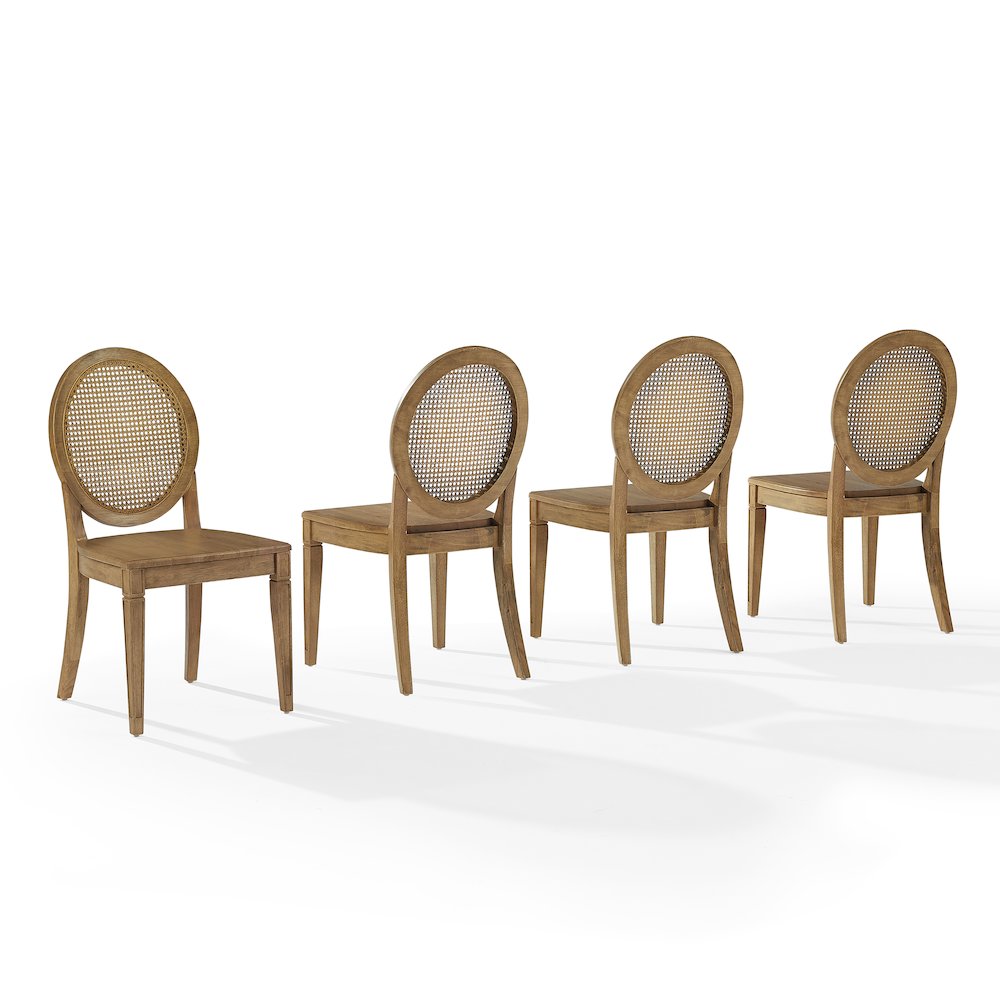 Katia 4-Piece Cane-Back Dining Chair Set - 4 Cane-Back Chairs