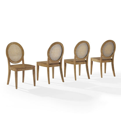 Katia 4-Piece Cane-Back Dining Chair Set - 4 Cane-Back Chairs