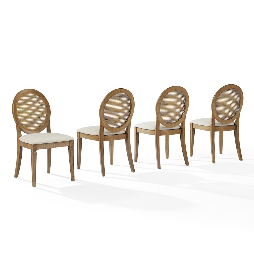 Katia 4-Piece Cane-Back Dining Chair Set - 4 Cane-Back Chairs