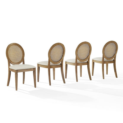 Katia 4-Piece Cane-Back Dining Chair Set - 4 Cane-Back Chairs