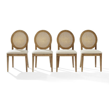 Katia 4-Piece Cane-Back Dining Chair Set - 4 Cane-Back Chairs
