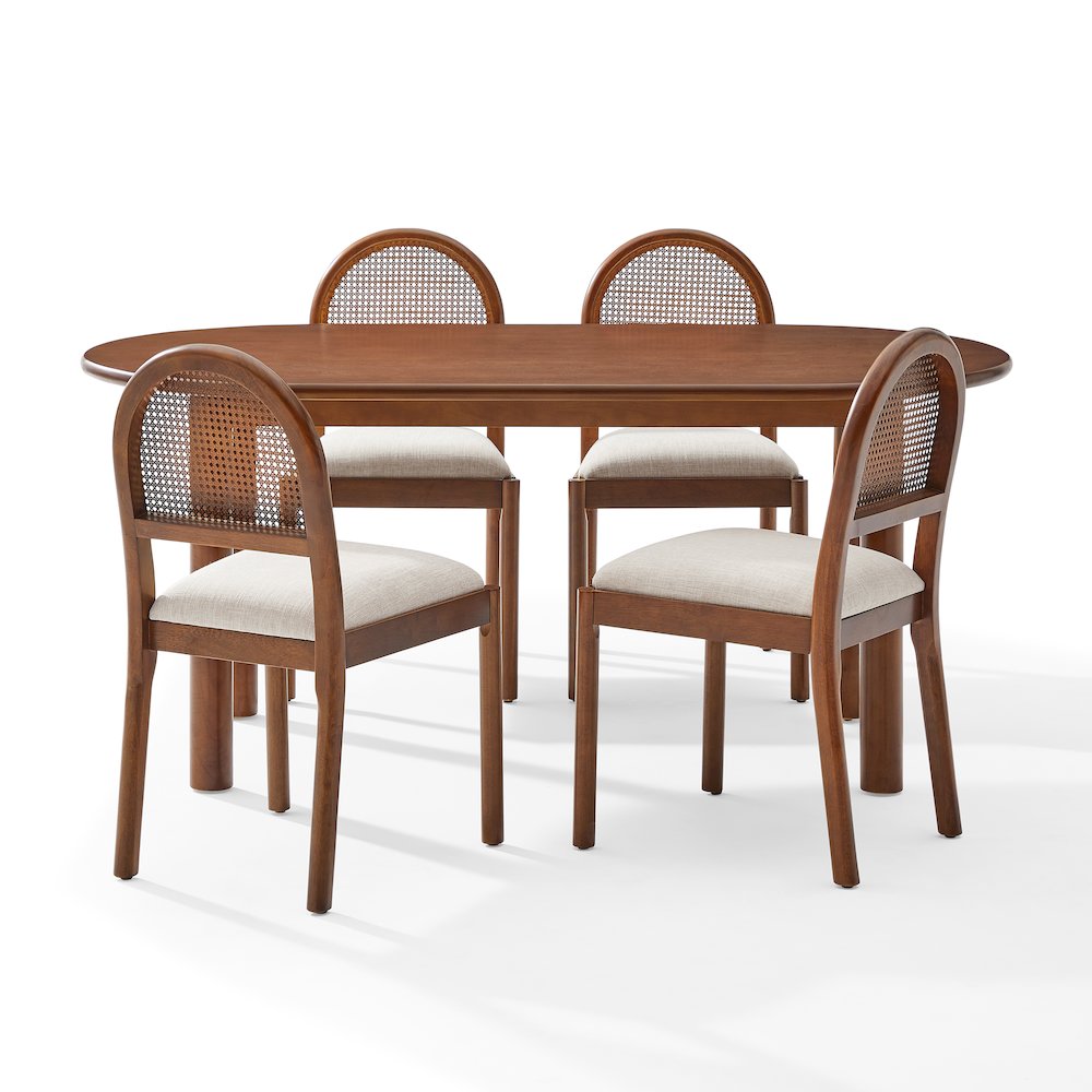 Kennedy 5-Piece Dining Table Set For 4 - Table & 4 Chairs