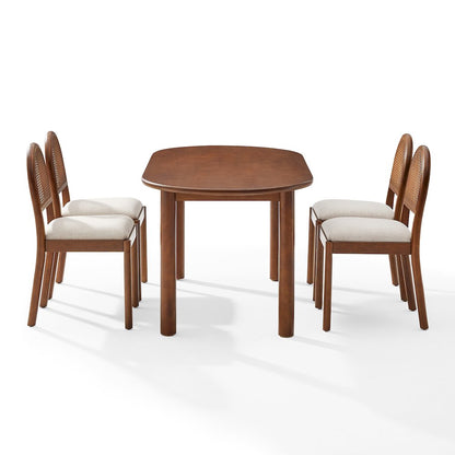 Kennedy 5-Piece Dining Table Set For 4 - Table & 4 Chairs