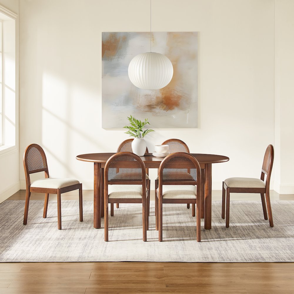 Kennedy 7-Piece Dining Table Set For 6 - Table & 6 Chairs