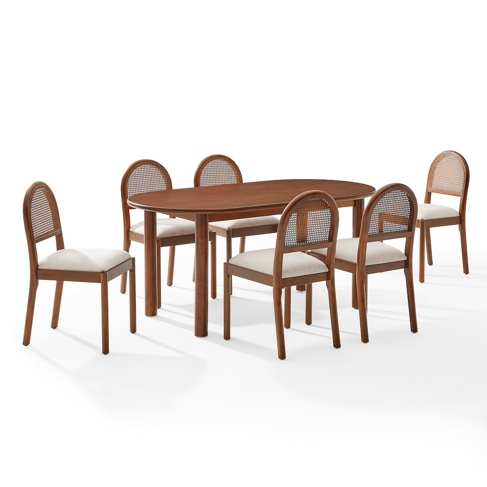 Kennedy 7-Piece Dining Table Set For 6 - Table & 6 Chairs