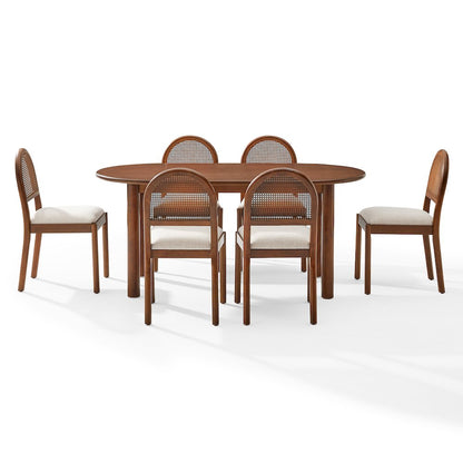 Kennedy 7-Piece Dining Table Set For 6 - Table & 6 Chairs