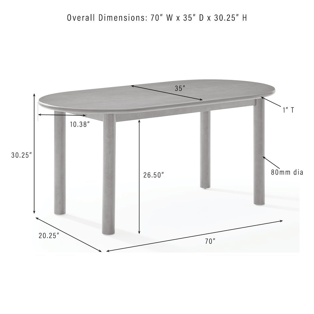 Kennedy 7-Piece Dining Table Set For 6 - Table & 6 Chairs