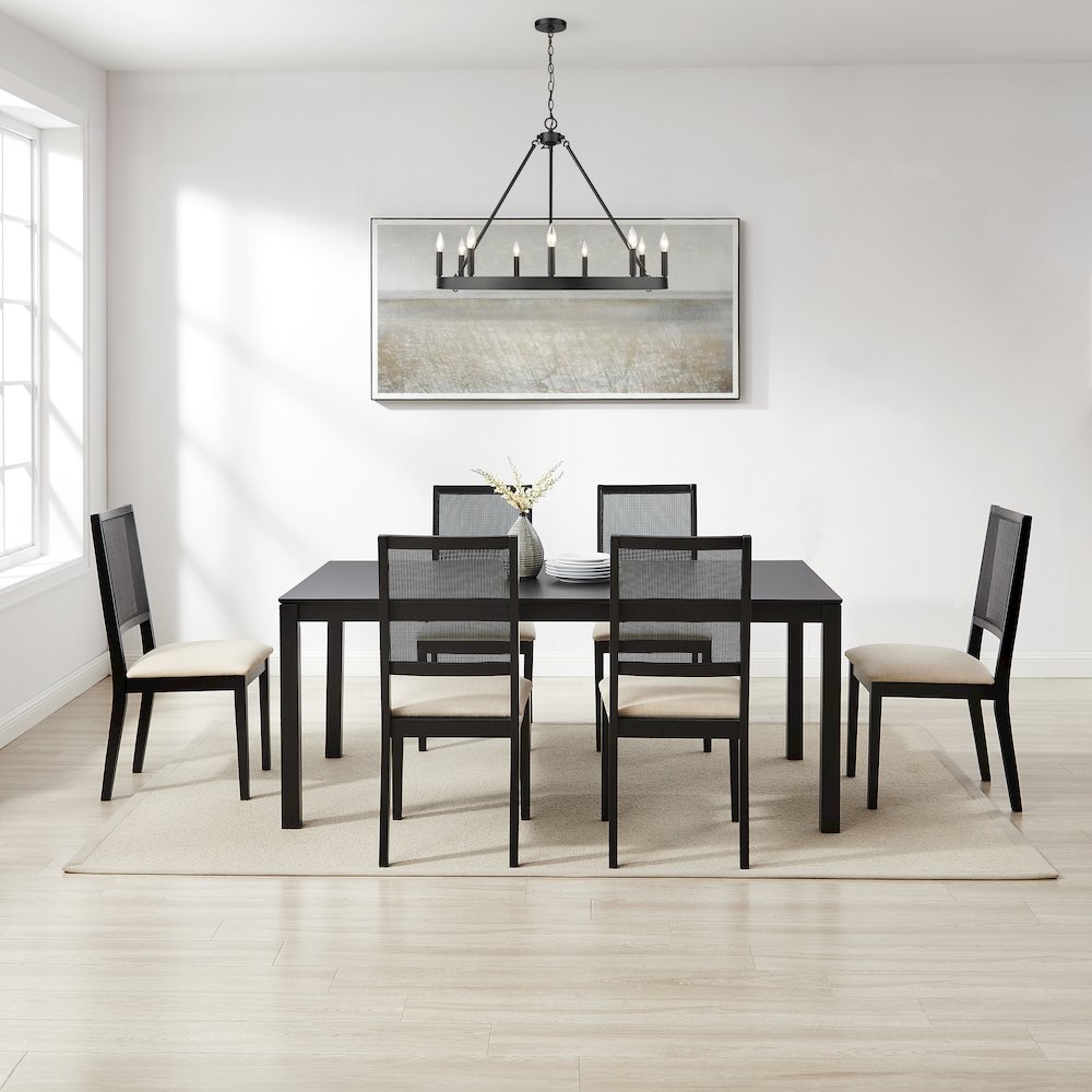 Greer 7-Piece Dining Table Set For 6 - Table & 6 Chairs