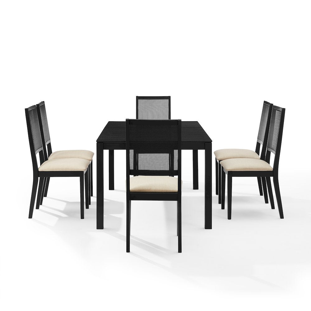 Greer 7-Piece Dining Table Set For 6 - Table & 6 Chairs