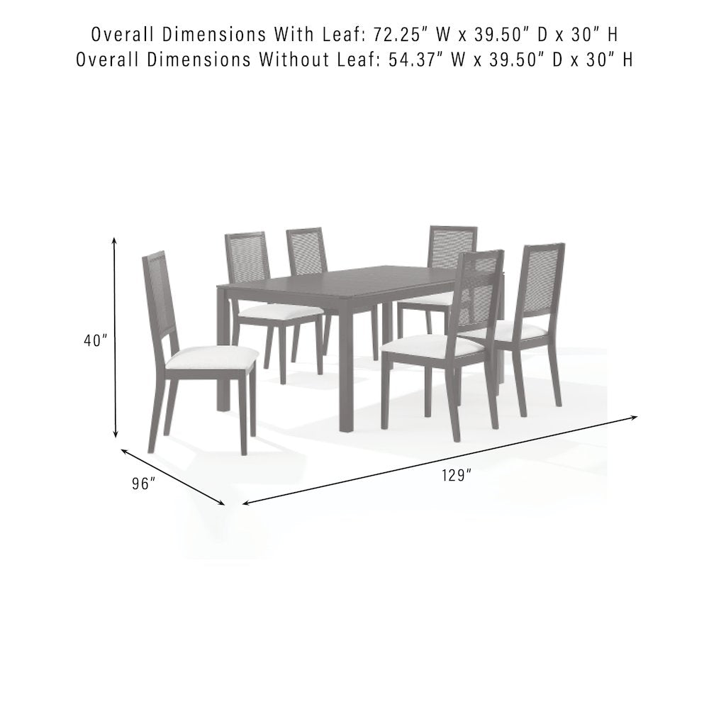 Greer 7-Piece Dining Table Set For 6 - Table & 6 Chairs