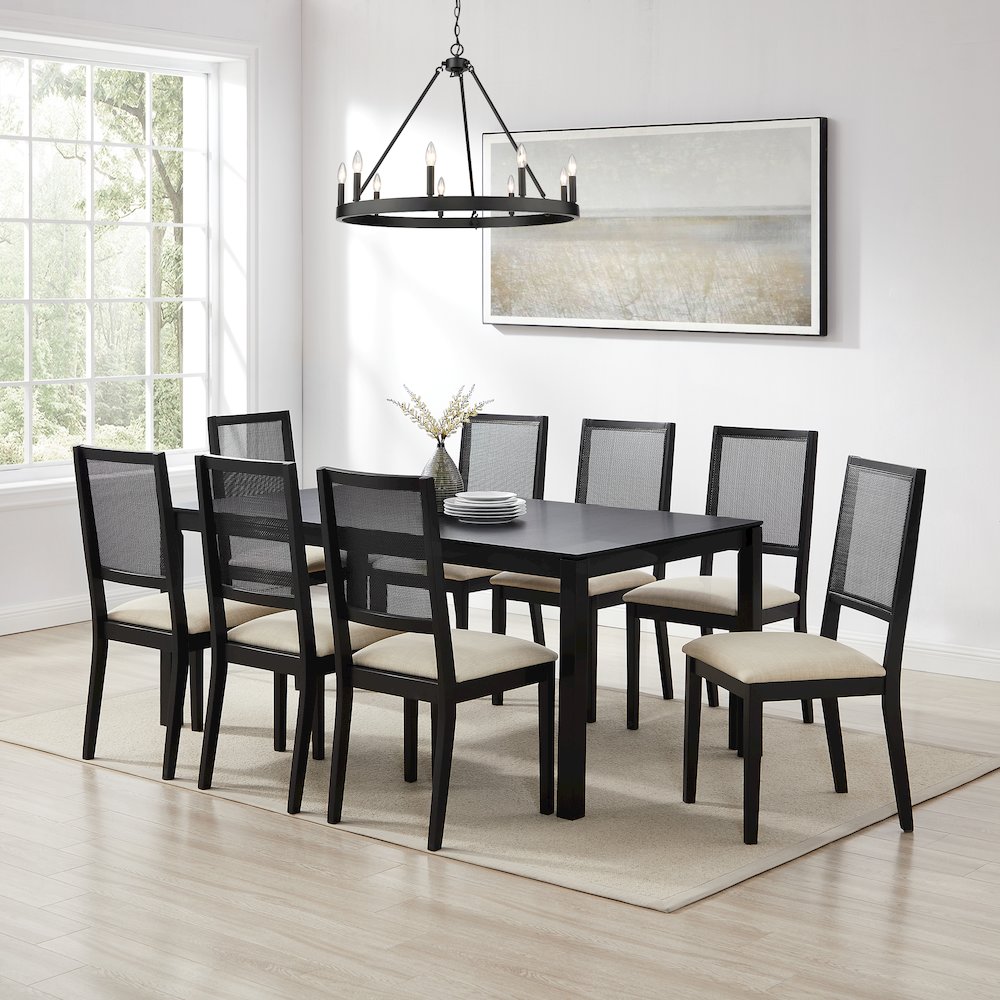 Greer 9-Piece Dining Table Set For 8 - Table & 8 Chairs