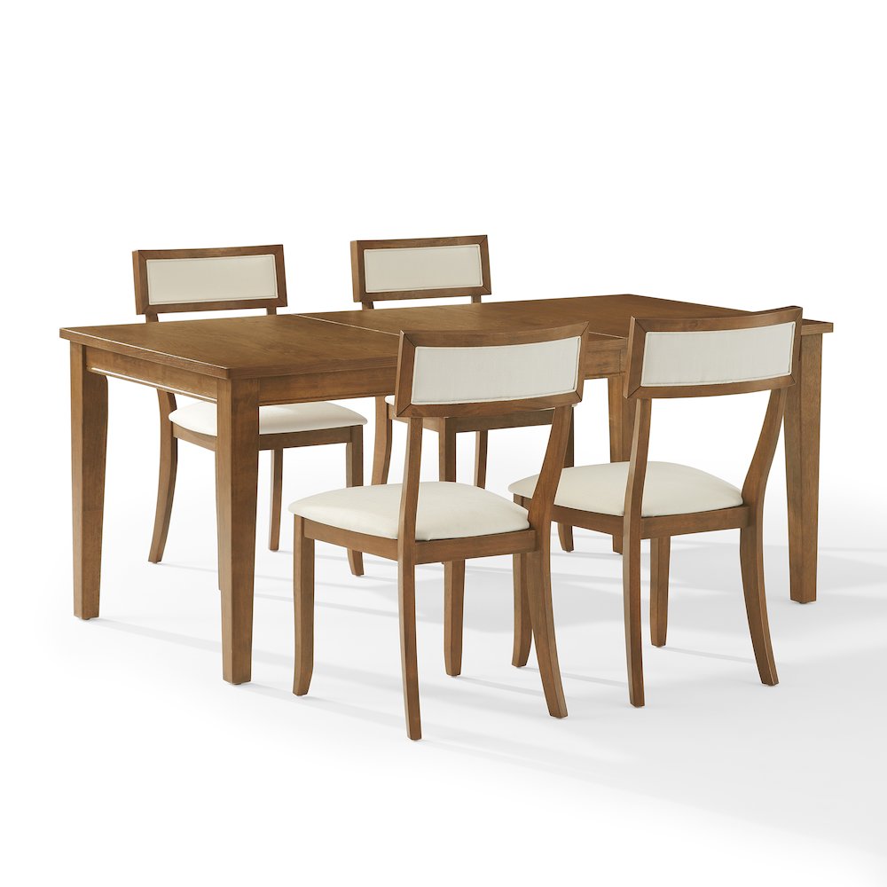 Alessia 5-Piece Dining Table Set For 4 - Table & 4 Chairs