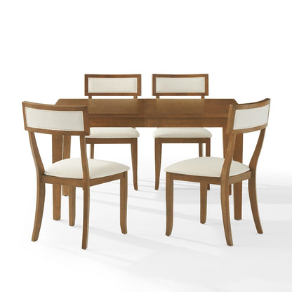 Alessia 5-Piece Dining Table Set For 4 - Table & 4 Chairs