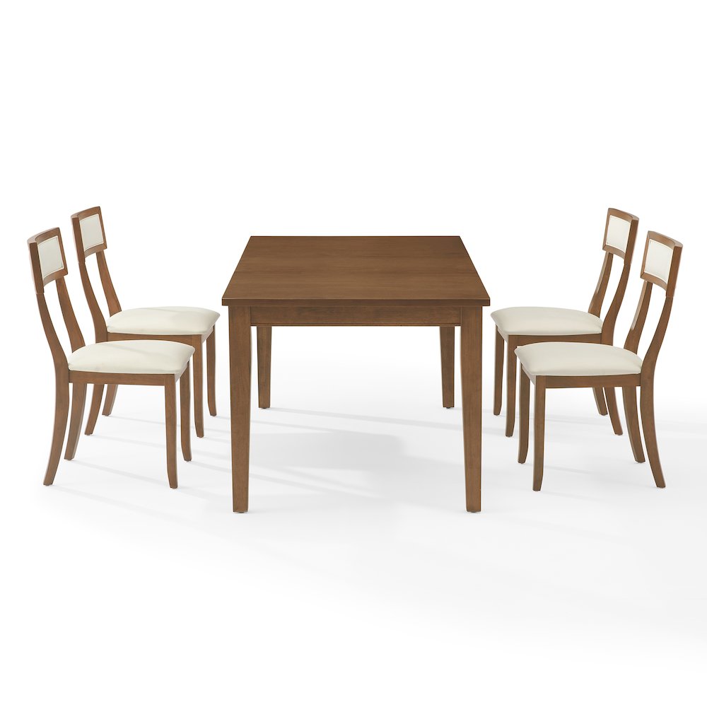 Alessia 5-Piece Dining Table Set For 4 - Table & 4 Chairs