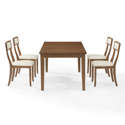 Alessia 5-Piece Dining Table Set For 4 - Table & 4 Chairs