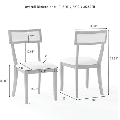 Alessia 5-Piece Dining Table Set For 4 - Table & 4 Chairs