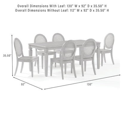 Alessia 7-Piece Dining Table Set For 6 - Table & 6 Chairs