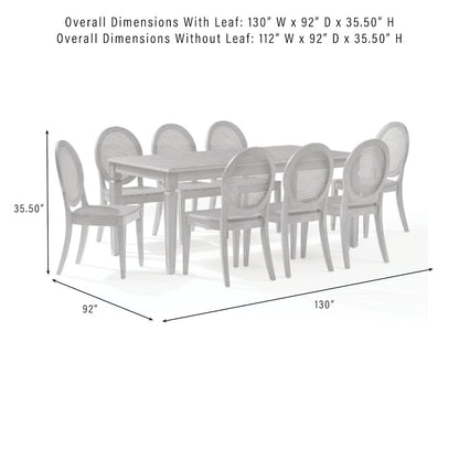 Alessia 9-Piece Dining Table Set For 8 - Table & 8 Chairs
