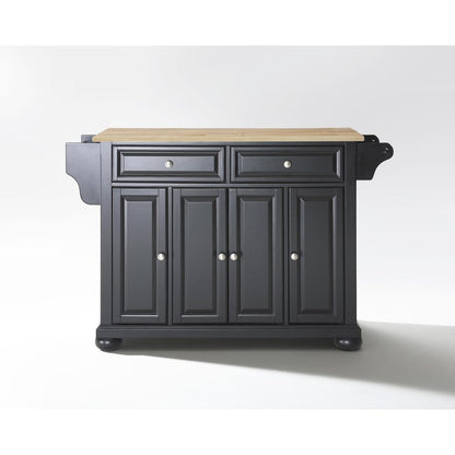 Alexandria Wood Top Full Size Kitchen Island/Cart