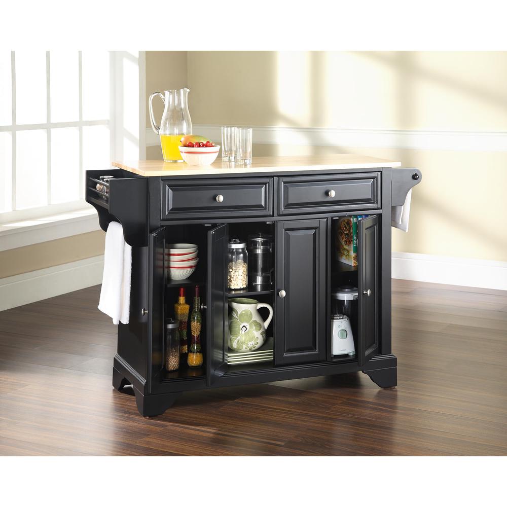Lafayette Wood Top Full Size Kitchen Island/Cart