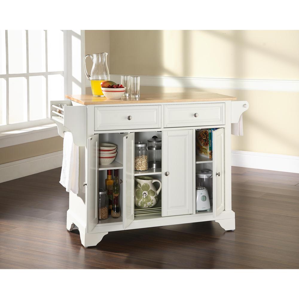 Lafayette Wood Top Full Size Kitchen Island/Cart