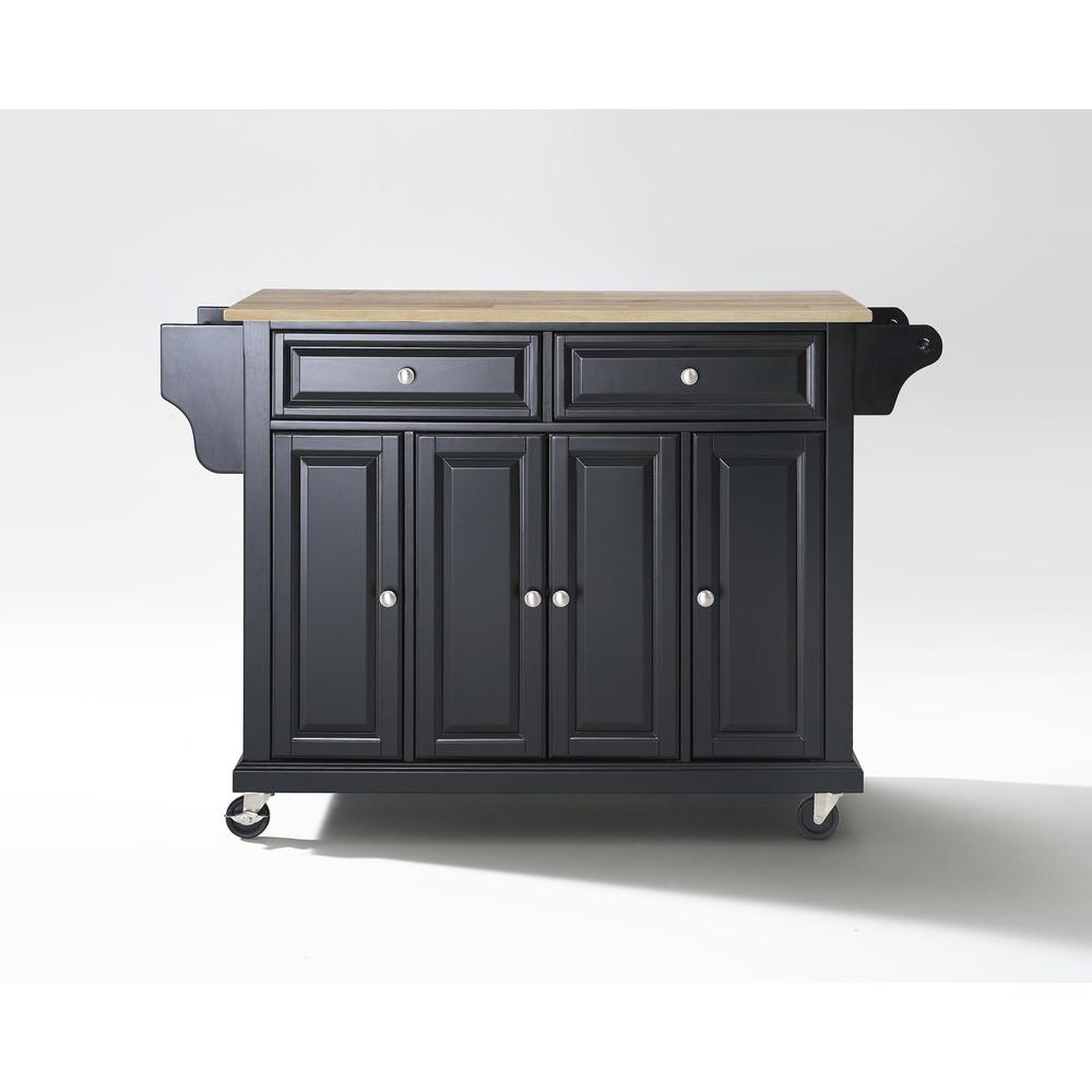 Full Size Wood Top Kitchen Cart