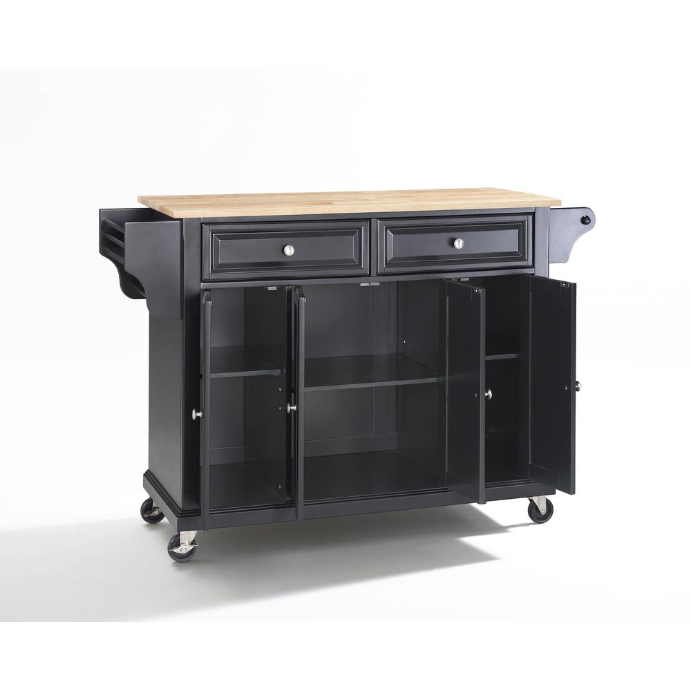 Full Size Wood Top Kitchen Cart