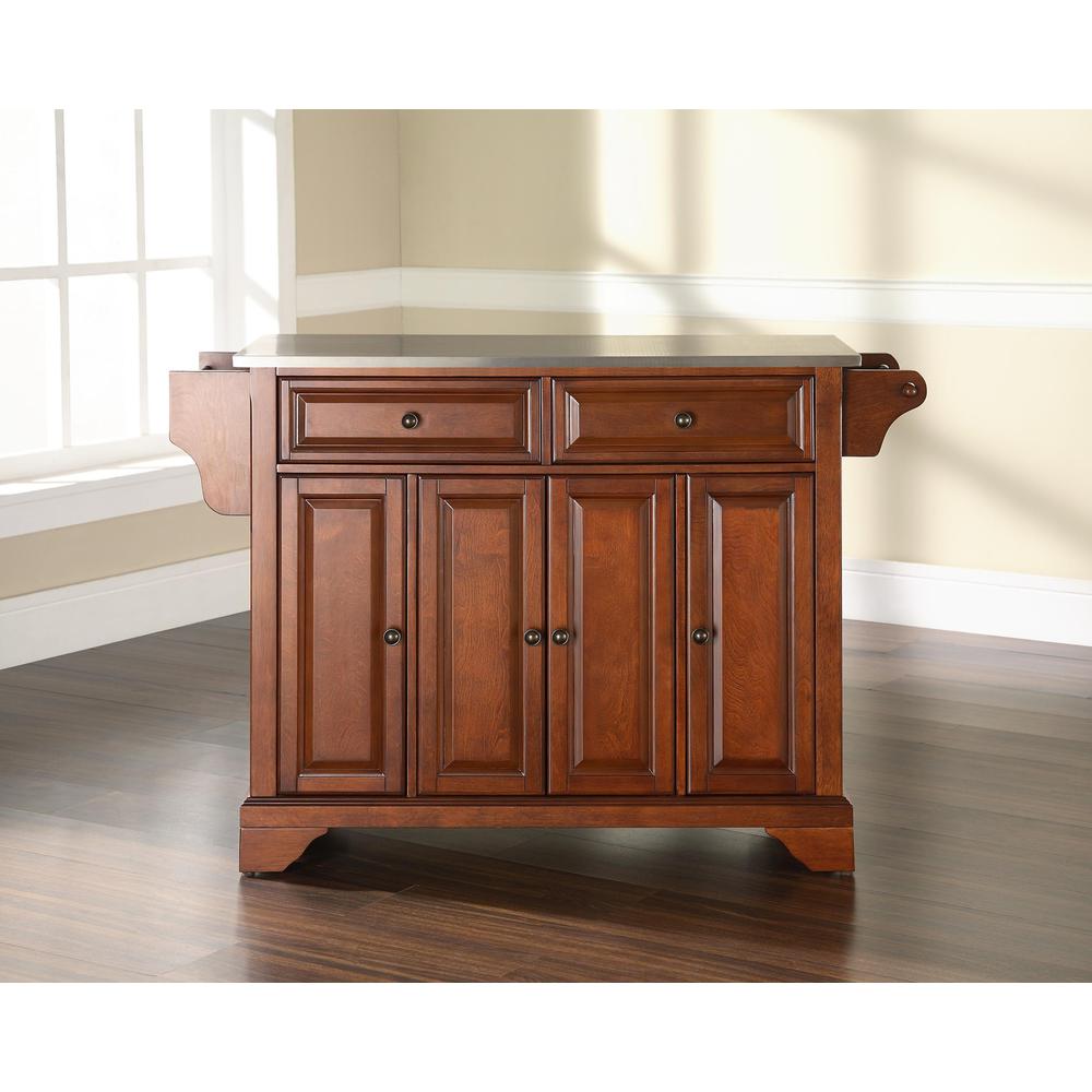 Lafayette Stainless Steel Top Full Size Kitchen Island/Cart