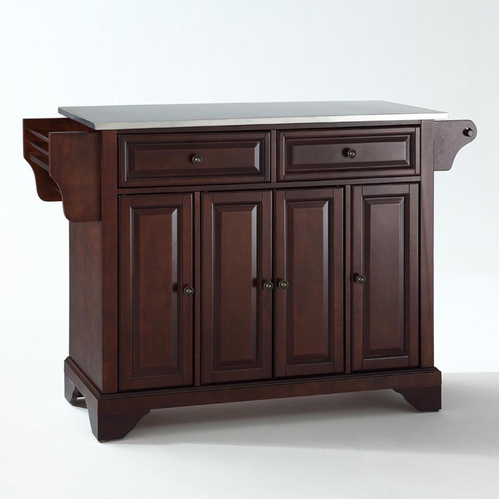 Lafayette Stainless Steel Top Full Size Kitchen Island/Cart