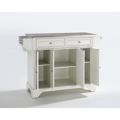 Lafayette Stainless Steel Top Full Size Kitchen Island/Cart