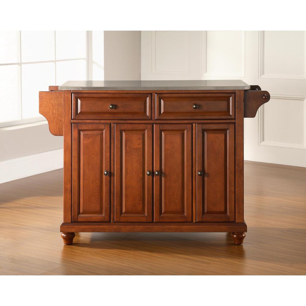 Cambridge Stainless Steel Top Full Size Kitchen Island/Cart