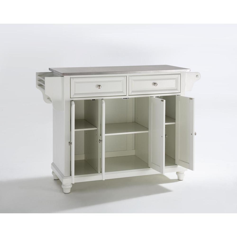 Cambridge Stainless Steel Top Full Size Kitchen Island/Cart