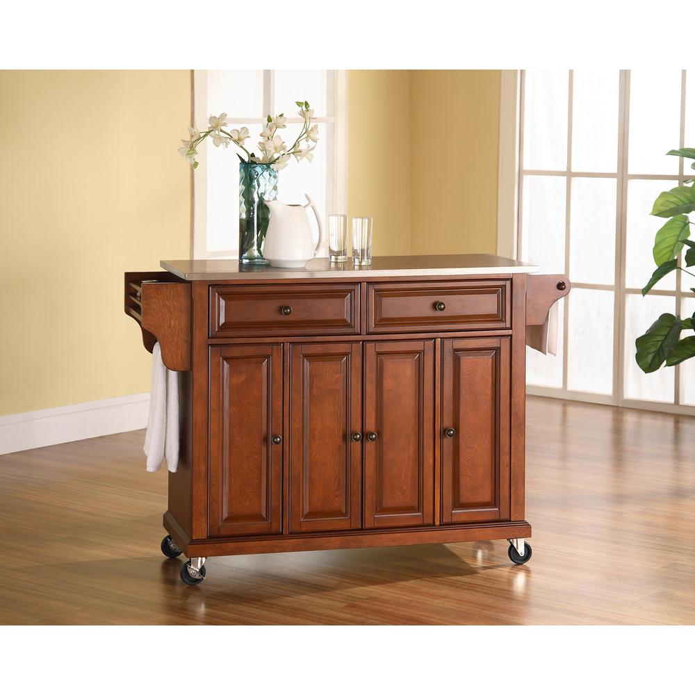 Full Size Stainless Steel Top Kitchen Cart