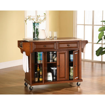 Full Size Stainless Steel Top Kitchen Cart