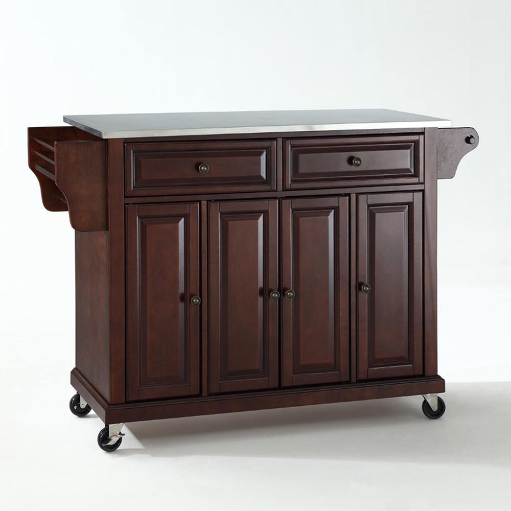 Full Size Stainless Steel Top Kitchen Cart