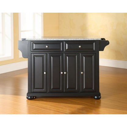 Alexandria Granite Top Full Size Kitchen Island/Cart